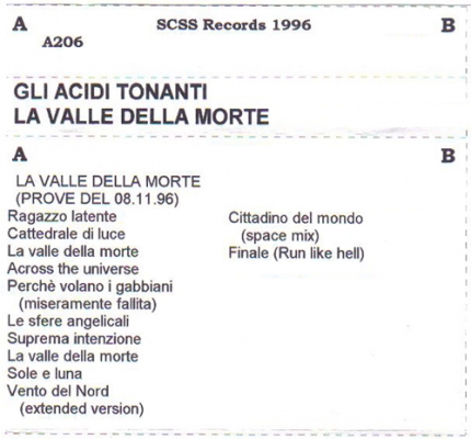 a206 gli acidi tonanti: la valle della morte - prove 1996